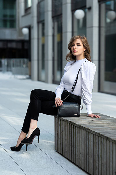 Skórzana torebka damska